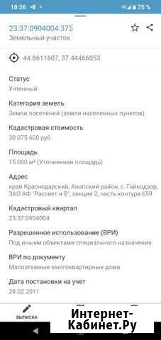 Участок ИЖС 150 сот. на продажу в Супсехе Супсех - изображение 1