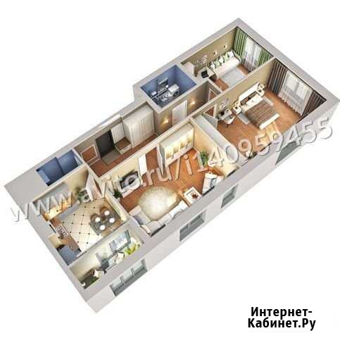 3-комнатная квартира, 100.8 м², 3/20 эт. на продажу в Уфе Уфа - изображение 1