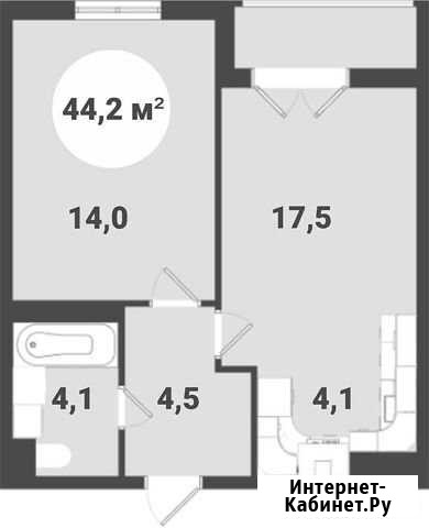 1-комнатная квартира, 44.2 м², 7/8 эт. на продажу в Анапе Анапа - изображение 1