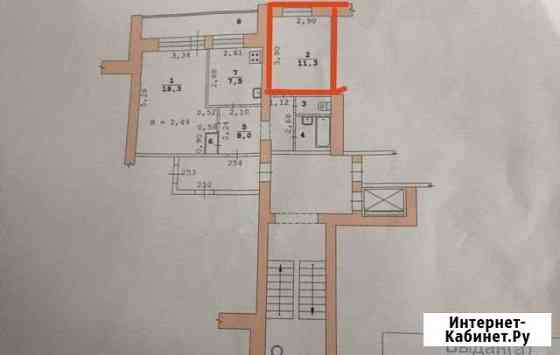 Комната 11.3 м² в 2-ком. кв., 6/9 эт. на продажу в Екатеринбурге Екатеринбург