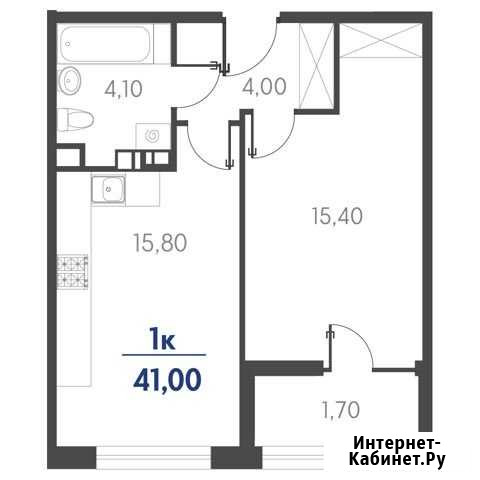 1-комнатная квартира, 41 м², 10/19 эт. на продажу в Новороссийске Новороссийск - изображение 1