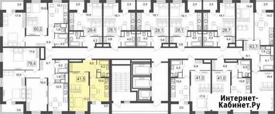 1-комнатная квартира, 41.5 м², 9/25 эт. на продажу в Москве Москва