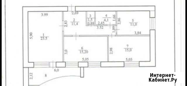 3-комнатная квартира, 81.7 м², 3/5 эт. в аренду на длительный срок в Кумертау Кумертау - изображение 1