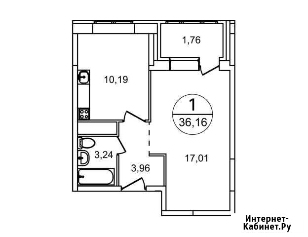 1-комнатная квартира, 36.2 м², 11/22 эт. на продажу в Балашихе Балашиха - изображение 1
