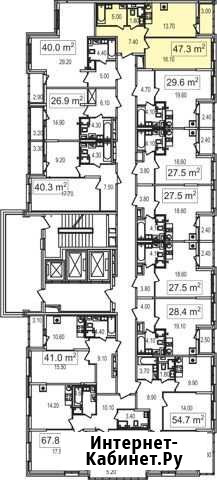 1-комнатная квартира, 45.5 м², 2/25 эт. на продажу в Москве Москва - изображение 1