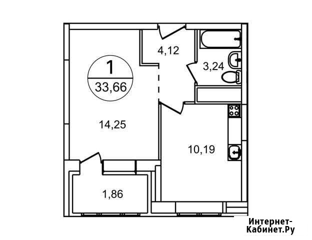 1-комнатная квартира, 33.7 м², 12/22 эт. на продажу в Балашихе Балашиха - изображение 1