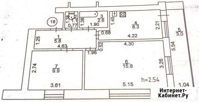 2-комнатная квартира, 43.5 м², 2/2 эт. на продажу в Базарных Матаках Базарные Матаки - изображение 1