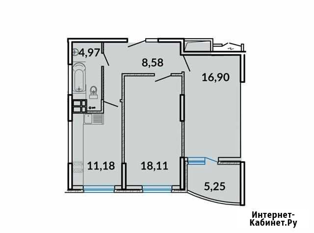 2-комнатная квартира, 65 м², 6/17 эт. на продажу в Краснодаре Краснодар - изображение 1