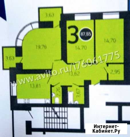 3-комнатная квартира, 87.7 м², 4/17 эт. на продажу в Оренбурге Оренбург - изображение 1