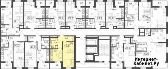 1-комнатная квартира, 42.3 м², 13/25 эт. на продажу в Москве Москва