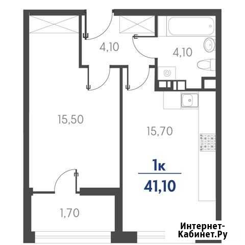 1-комнатная квартира, 41.1 м², 4/19 эт. на продажу в Новороссийске Новороссийск - изображение 1