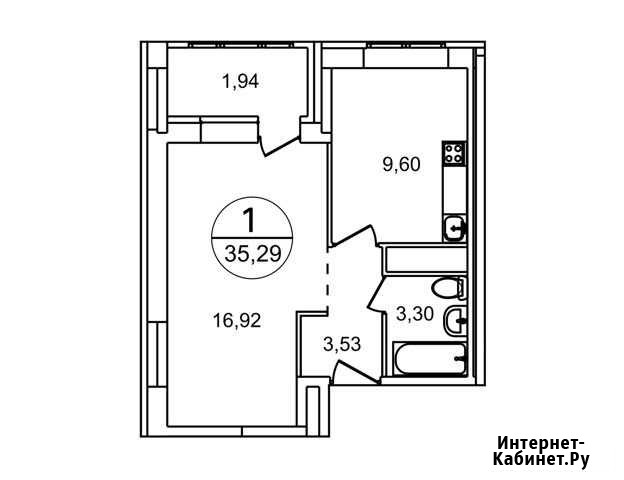 1-комнатная квартира, 35.3 м², 12/22 эт. на продажу в Балашихе Балашиха - изображение 1