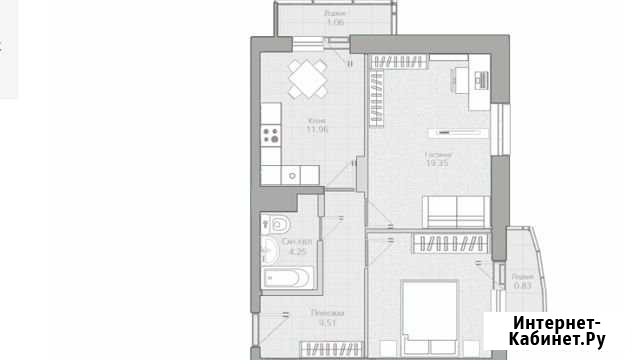 2-комнатная квартира, 60.7 м², 9/14 эт. на продажу в Казани Казань - изображение 1