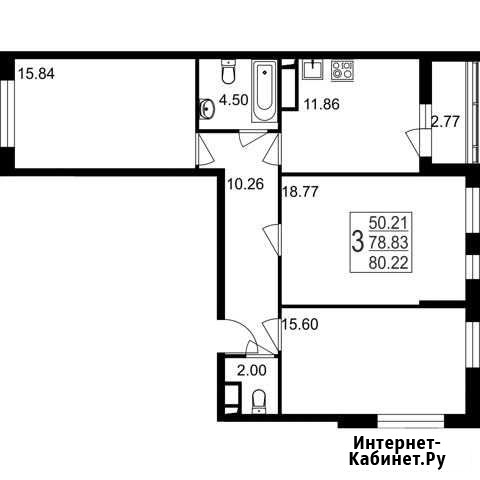 3-комнатная квартира, 80.2 м², 1/8 эт. на продажу в Нахабино Нахабино - изображение 1