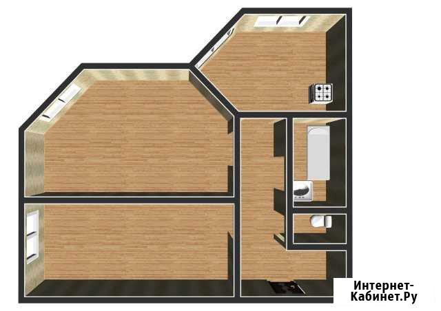 2-комнатная квартира, 51.1 м², 2/3 эт. на продажу в Артемовском Артемовский - изображение 1