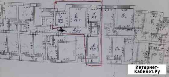 Комната 9.9 м² в 3-ком. кв., 3/9 эт. на продажу в Можайске Можайск