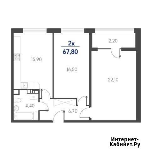2-комнатная квартира, 67.8 м², 14/19 эт. на продажу в Новороссийске Новороссийск - изображение 1