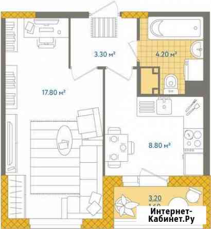 1-комнатная квартира, 35.7 м², 12/24 эт. на продажу в Санкт-Петербурге Санкт-Петербург