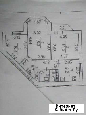 3-комнатная квартира, 66 м², 7/19 эт. на продажу в Санкт-Петербурге Санкт-Петербург - изображение 1