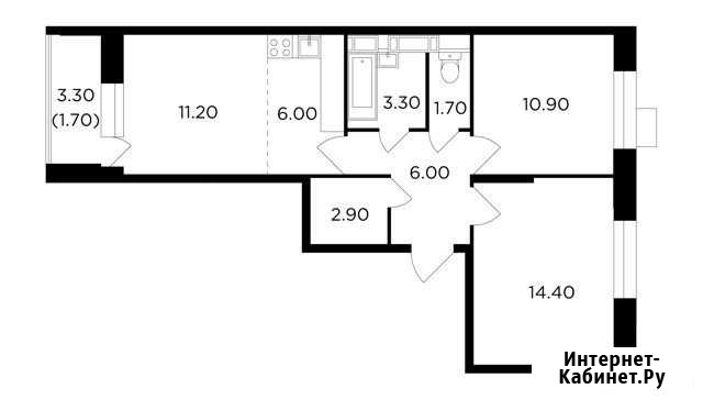 3-комнатная квартира, 58.1 м², 10/13 эт. на продажу в Пушкино Пушкино - изображение 1