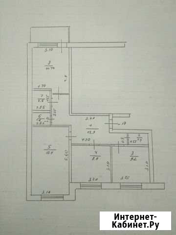 3-комнатная квартира, 66 м², 5/6 эт. на продажу в Кувандыке Кувандык - изображение 1