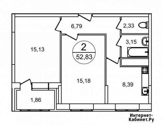 2-комнатная квартира, 52.8 м², 11/22 эт. на продажу в Балашихе Балашиха