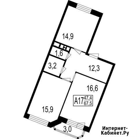 3-комнатная квартира, 64.7 м², 5/7 эт. на продажу в Мытищах Мытищи - изображение 1