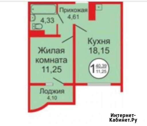 1-комнатная квартира, 40 м², 7/17 эт. на продажу в Оренбурге Оренбург - изображение 1