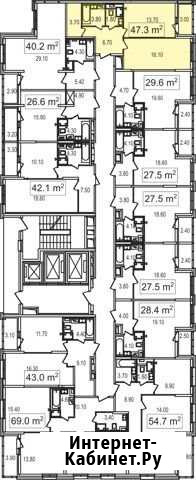 1-комнатная квартира, 47.3 м², 21/25 эт. на продажу в Москве Москва - изображение 1