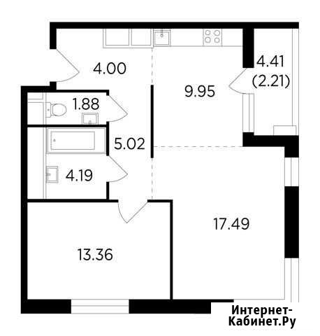 2-комнатная квартира, 58.1 м², 7/25 эт. на продажу в Одинцово Одинцово - изображение 1