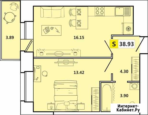 2-комнатная квартира, 39 м², 10/11 эт. на продажу в Архангельске Архангельск - изображение 1