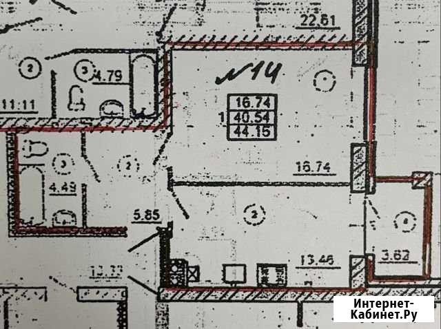 1-комнатная квартира, 44 м², 3/5 эт. на продажу в Смоленске Смоленск - изображение 1