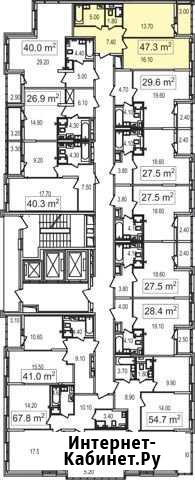 1-комнатная квартира, 45.5 м², 10/25 эт. на продажу в Москве Москва - изображение 1