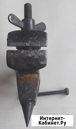 Мини тиски с наковальней и конусом СССР Москва - изображение 3