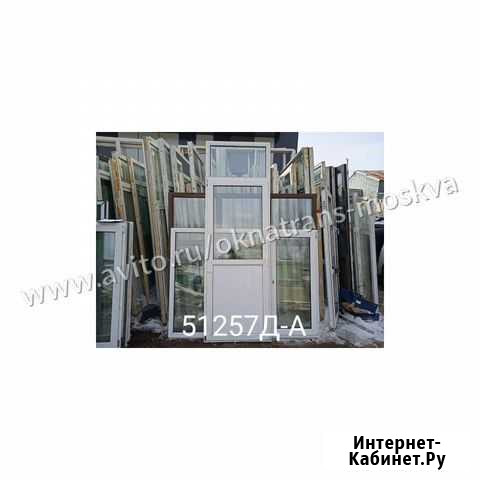 Пластиковые двери Б/У 2700(В) Х 890(Ш) балконные Смоленск - изображение 1