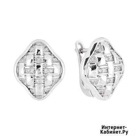 Серьги серебряные (новое) Шахты
