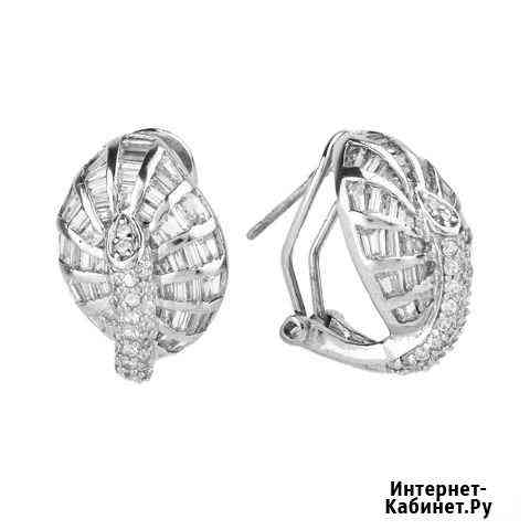 Серьги серебряные (новое) Шахты