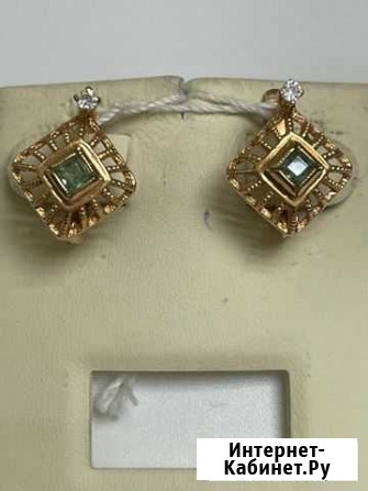Золотые серьги пр.585, арт.00013(982) Феодосия - изображение 1