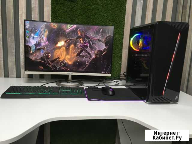 Игровой PC I3-10100F/DDR4 16gb/ssd+hdd/RX550-4gb Воронеж - изображение 1