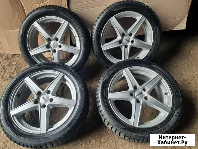 Колеса в сб. на VAG зимние Б/У R17 5*112 ет38 66,6 Саранск - изображение 1