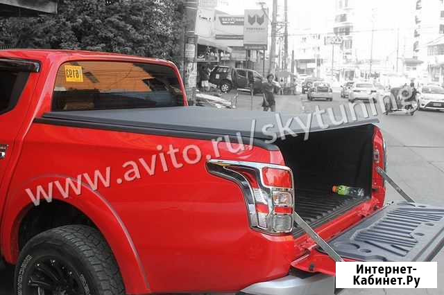 Крышка пикапа l200 из кожзама, три секции Самара - изображение 1