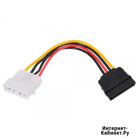 Кабель SATA питание (molex штек - SATA гнездо) Ростов-на-Дону - изображение 1