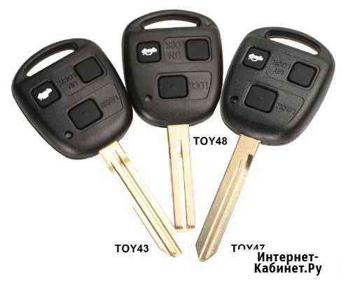 Корпус ключа зажигания Toyota 3 кнопки. Новый Кемерово