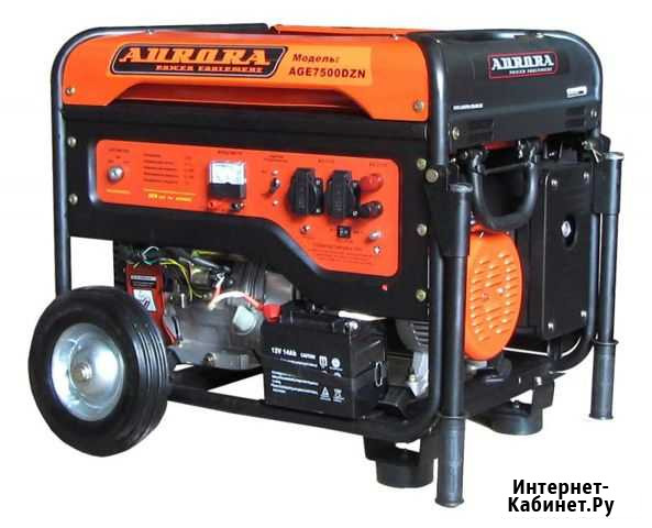 Бензогенератор aurora AGE 7500 DZN Пермь - изображение 1