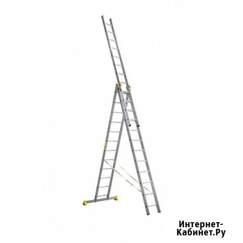 Лестница Алюмет 3*12 алюминиевая профессиональная Ижевск - изображение 1