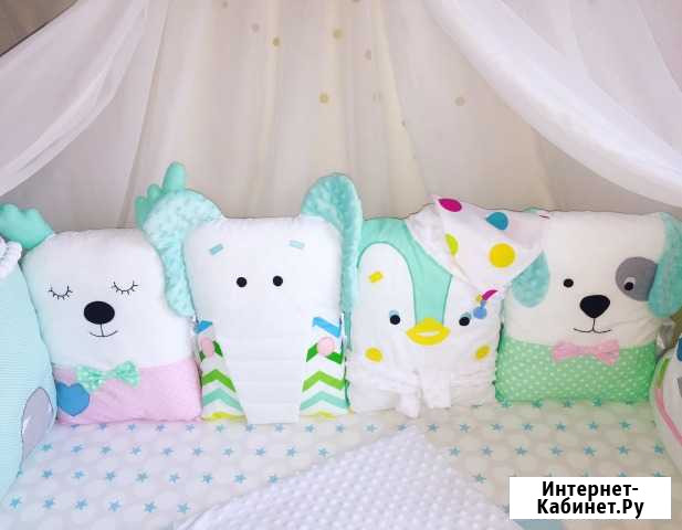 Бортики в детскую кроватку Барнаул - изображение 1