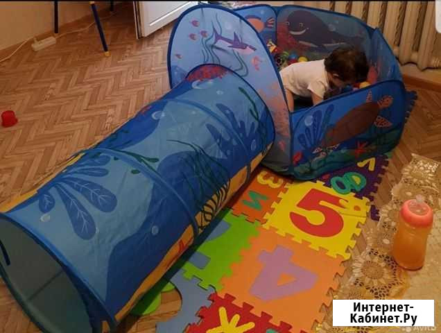 Игровой тоннель с бассейном и палаткой(100 шариков Грозный - изображение 1