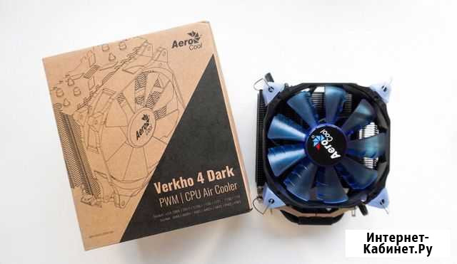 Новый кулер для пк aerocool Verkho 4 Dark, 120мм Череповец - изображение 1