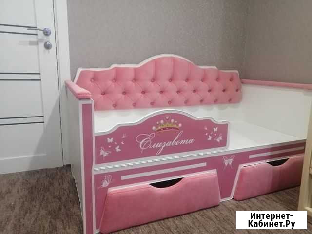 Кровать детская- подростковая с ящиками Курск - изображение 1