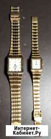 Часы золотые мужские и женские с камнями кварцевые Ставрополь